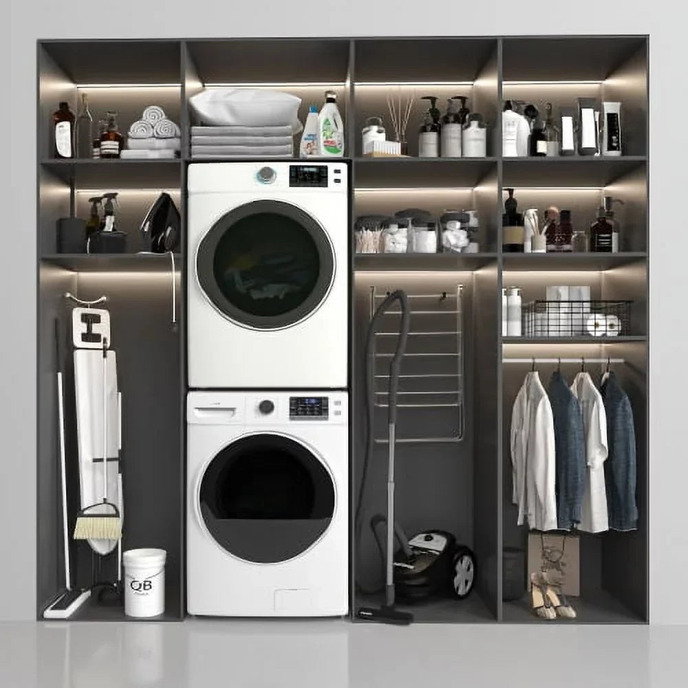 KoolMore Front Load Electric Dryer, 8 Cu. Ft., White, 240V