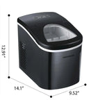 Frigidaire Portable Self-Cleaning Ice Maker, Black Stainless Steel - EFIC117-Ssblack_Sc