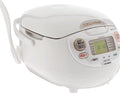 Zojirushi Made In Japan Neuro Fuzzy Rice Cooker And Warmer, 5.5-Cup, Premium White - NS-ZCC10