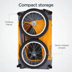 Schwinn Rascal Pet Bicycle Trailer, 16-Inch Wheels, 50 Lbs. Capacity, Orange