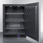 Frost-Free Built-In Undercounter All-Freezer With Stainless Steel Wrapped Exterior And Horizontal Handle
