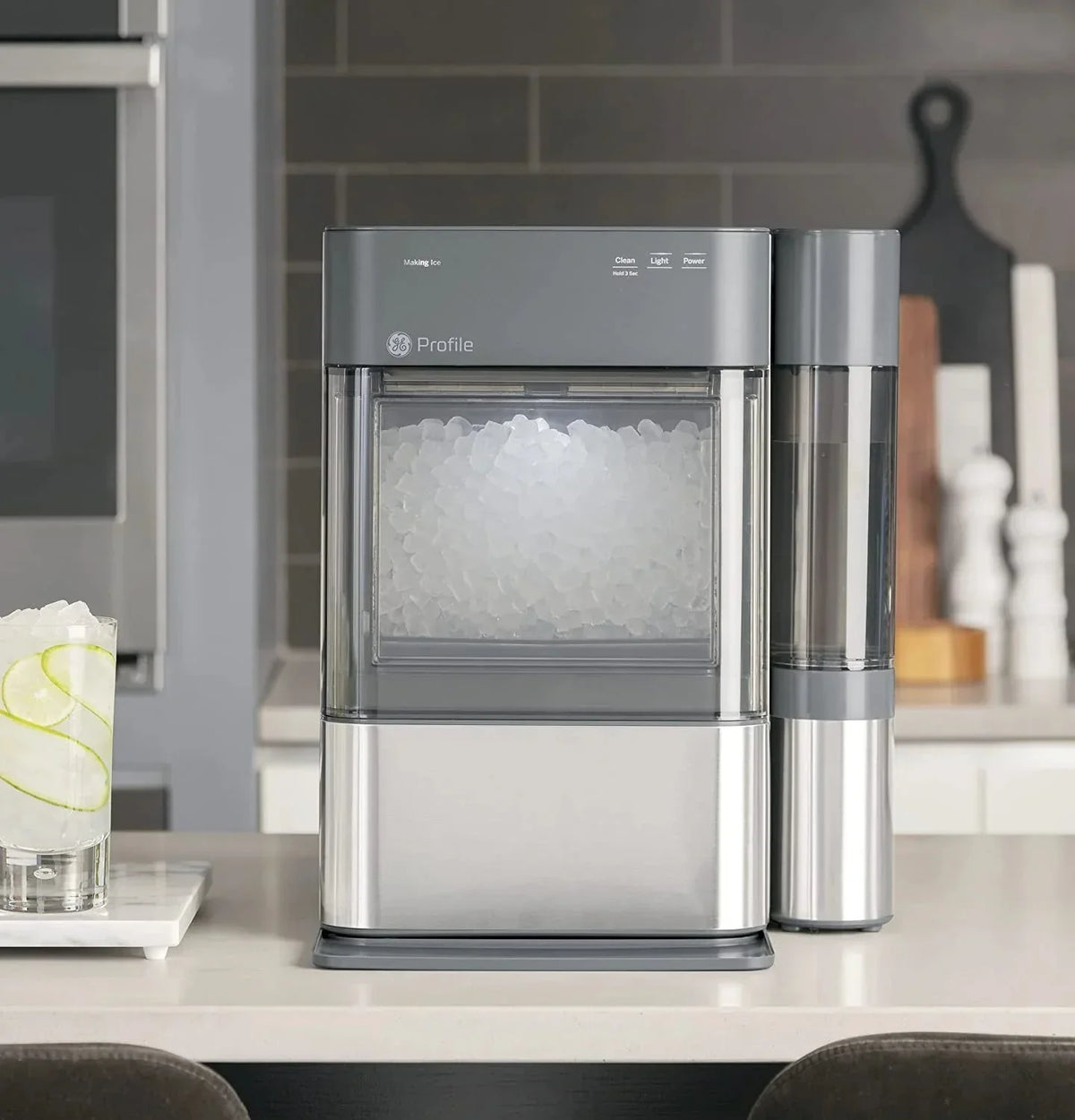 GE Profile Opal 2.0 Nugget Ice Maker, 24 Pounds Per Day, Black Stainless - XPIO23BCBT