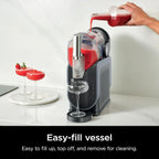 SLUSHi Frozen Drink And Slushie Machine, 88 oz, 5 Preset Programs, Black - FS301