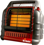 Mr. Heater Portable Big Buddy Propane Heater Bundle - 10-Ft Hose & Tank Adapter, 4 000 9 000 Or 18 000 BTU (3 Items)