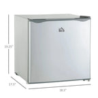 HOMCOM Compact Upright Mini Freezer, 1.1 Cu.Ft, Gray 05
