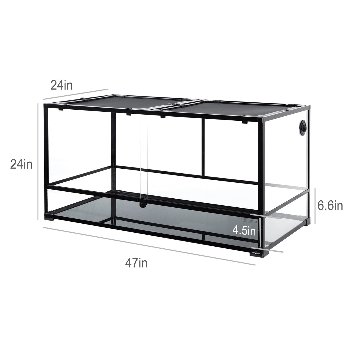 120 Gallon Extra Large Reptile Terrarium - 48 in x 24 in x 24 in