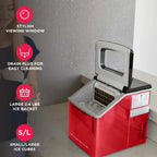 Frigidaire Countertop Clear Square Ice Maker, 40 lbs. Per Day - Stainless Steel