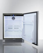 Built-In Outdoor All-Refrigerator, 24 in Wide, Stainless Steel, LHD