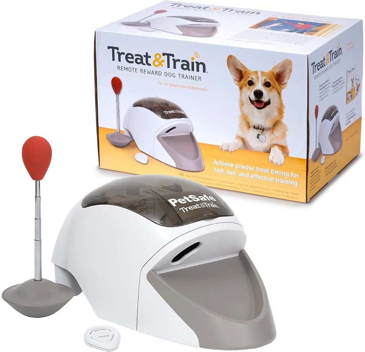 PetSafe Treat & Train Remote Treat Dispensing Dog Training System With Remote And Target Wand