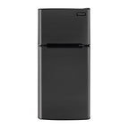 FRIGIDAIRE Two Door Mini Refrigerator With Freezer, 4.7 Cu Ft, VCM Stainless Steel, 43 in H x 19.1 in W x 20 in D