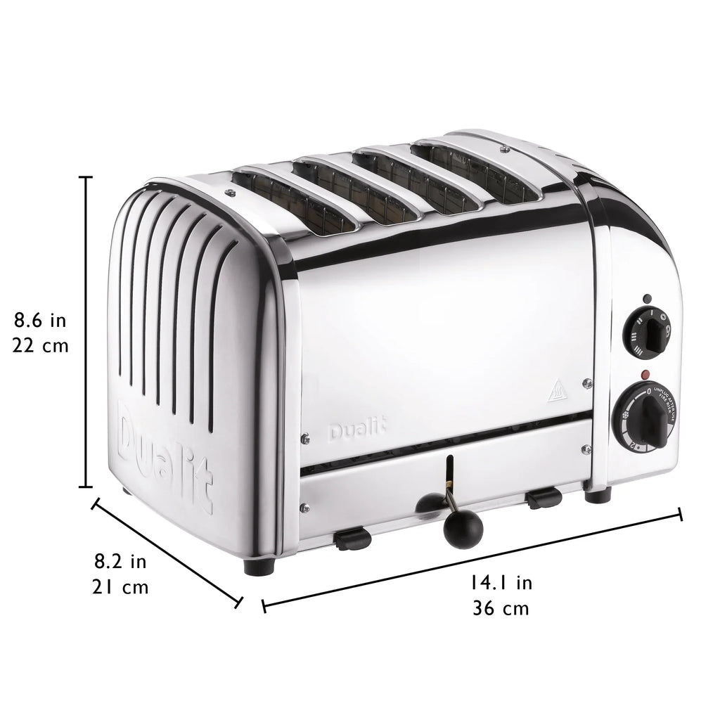 Dualit Classic 4-Slice Toaster, Stainless Steel - NewGen