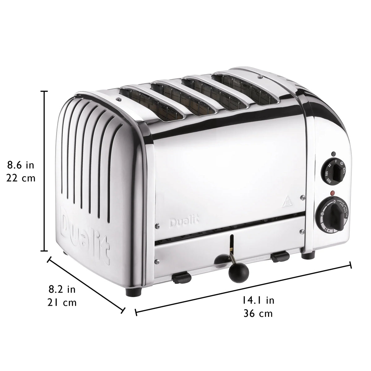 Dualit Classic 4-Slice Toaster, Stainless Steel - NewGen