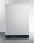 24in Wide Built-In All-Refrigerator With Stainless Steel Cabinet