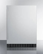 24in Wide Built-In All-Refrigerator With Stainless Steel Cabinet