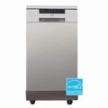 SPT Portable Dishwasher, 18 inch, Stainless Steel, 8 Place Settings, 52 dB