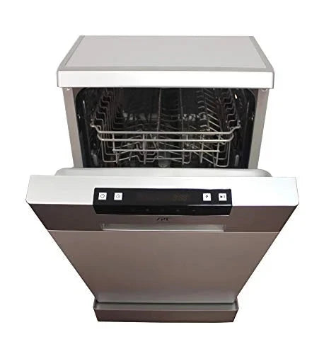 SPT Portable Dishwasher, 18 inch, Stainless Steel, 8 Place Settings, 52 dB