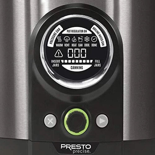 Presto 12 Qt Digital Pressure Canner, Black Stainless - 02144