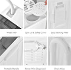 Costway Double Tub Washing Machine, 26 lb Capacity, 18 lb Wash, 8 lb Spin, Drain Pump