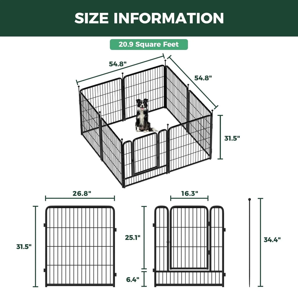 32 Inch Dog Playpen for Small Dogs