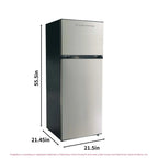 Frigidaire 21 in 7.5 Cu. Ft. Retro Top-Freezer Refrigerator, Standard Door Style, Stainless Look