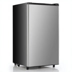 TINKLE WELL Mini Fridge With Freezer, 3.2 Cu Ft, Single Door, Silver