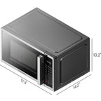 Chefman Countertop Microwave Oven, 0.9 Cu Ft, 900 Watts, Stainless Steel - CRJ55-SS-9