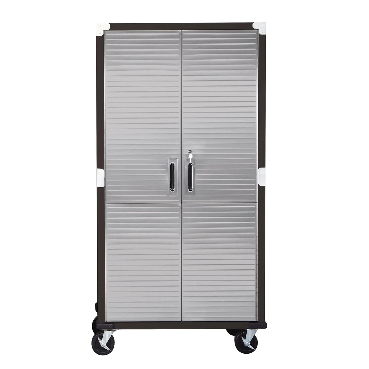 Seville Classics UltraHD Rolling Storage Cabinet, Granite, 36in W x 18in D x 72in H