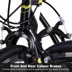 WEIZE Road Bike, 700C Wheel City Commuter Bicycle, Shimano 14 Speed Drop Bar, Racing Adult Bike with Caliper Brakes, High-Carbon Steel Hybrid Bikes