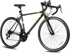 WEIZE Road Bike, 700C Wheel City Commuter Bicycle, Shimano 14 Speed Drop Bar, Racing Adult Bike with Caliper Brakes, High-Carbon Steel Hybrid Bikes