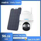 Reolink Argus 5MP PT Outdoor Wireless Battery Wifi Security Camera Night Vision 2-Way Talk Add Solar