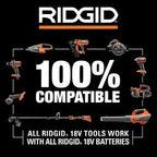 RIDGID 18V Brushless Cordless Battery 22 in. Hedge Trimmer with 2.0 Ah Battery and Charger R01401K