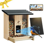 Feeder with Camera, Upgraded Smart Bird Feeder with Solar Powered, AI Identify for 10000 Plus Bird Species, Auto Capture Bird & Real-time Notifications, Ideal Gift for Bird Lovers