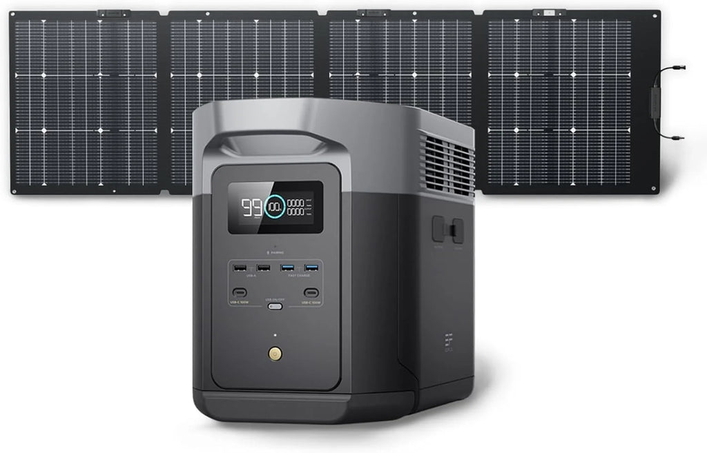 2400W Portable Power Station with Solar Generator Function