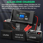 36 Volt Golf cart Charger 18-Amp Smart Charger, Car Battery Charger,Trickle Charger,36V,18-Amp and 48V,13-Amp,Lithium,LiFePO4,Lead-Acid AGM/Gel/SLA.Battery Charger, for EZGO TXT,Car, Boat.