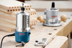 BOSCH 1617EVSPK Wood 12 Amp Router Tool Combo Kit 2.25 Horsepower Plunge Router & Fixed Base with a Variable Speed