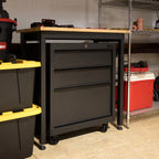 Hyper Tough 27-inch 3-Drawer Rolling Tool Cabinet, Black
