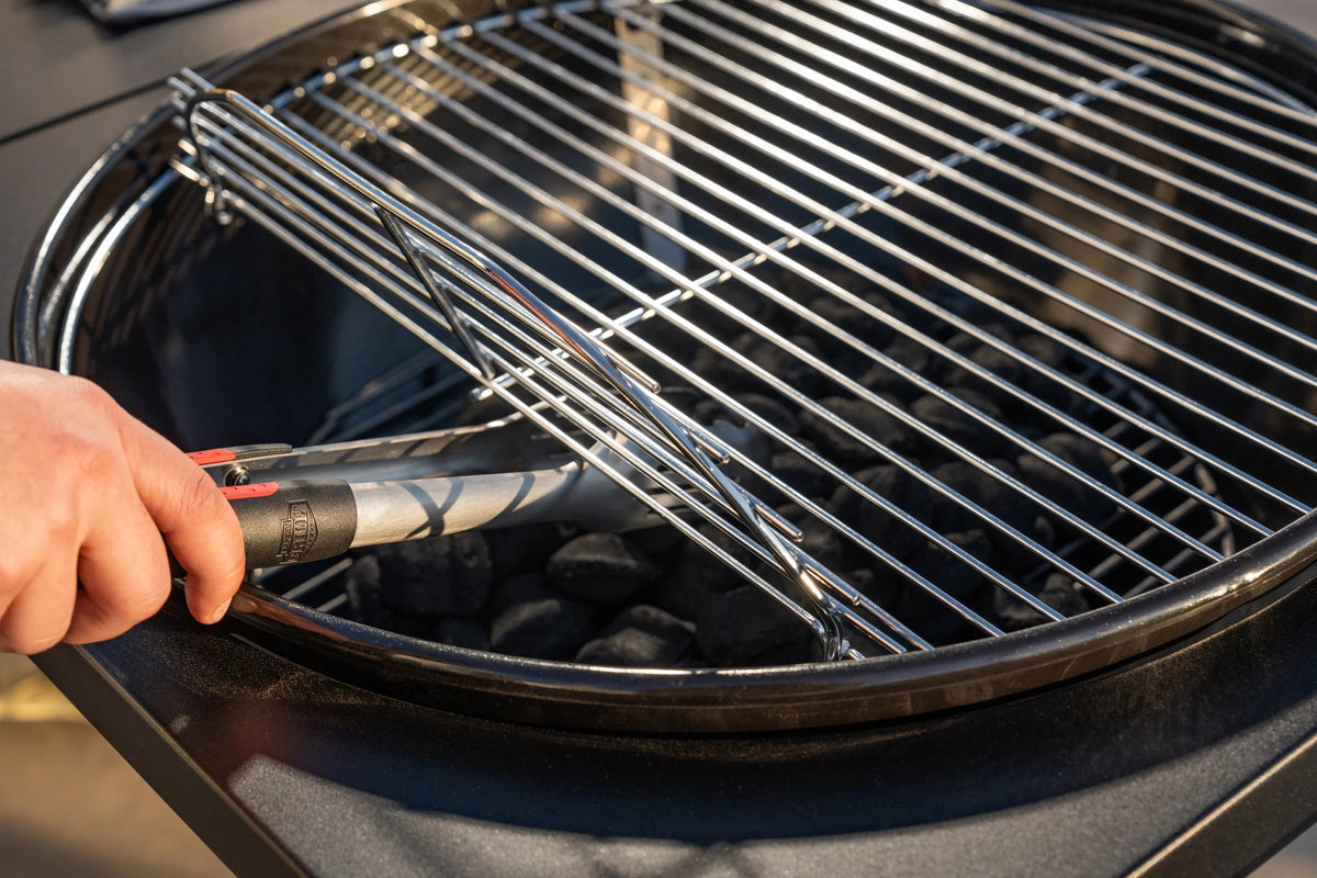 Expert Grill Kettle Cart with Pizza Accessories and Warming Rack