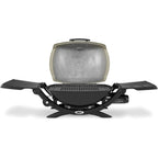Weber Q 2200 Portable Gas Grill, 1-Burner, Titanium, 12,000 BTU, 280 sq in Cooking Area