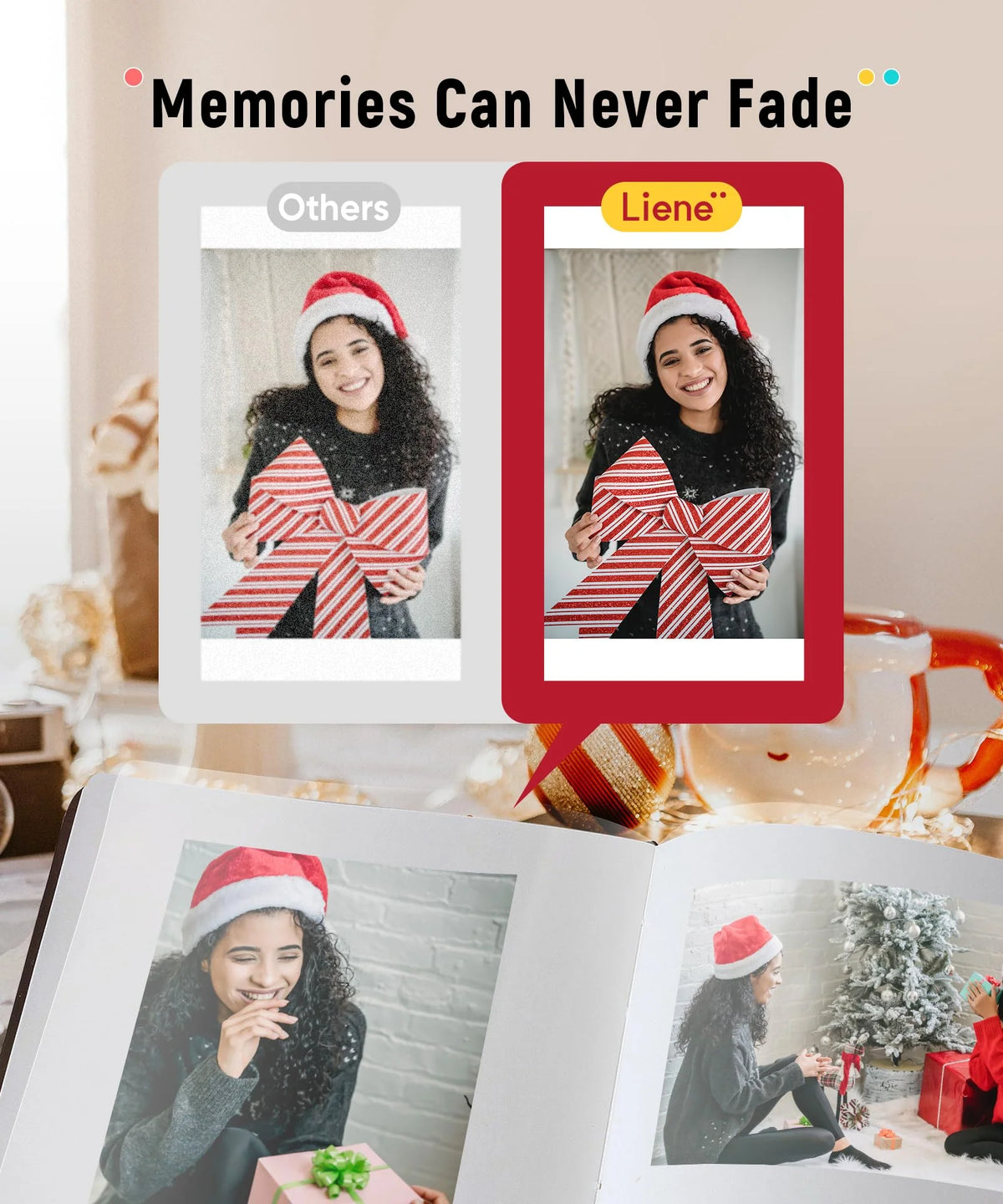46 Photo Printer with Wi-Fi, 100 Sheets, Thermal-Dye Sublimation, for iPhone & Android