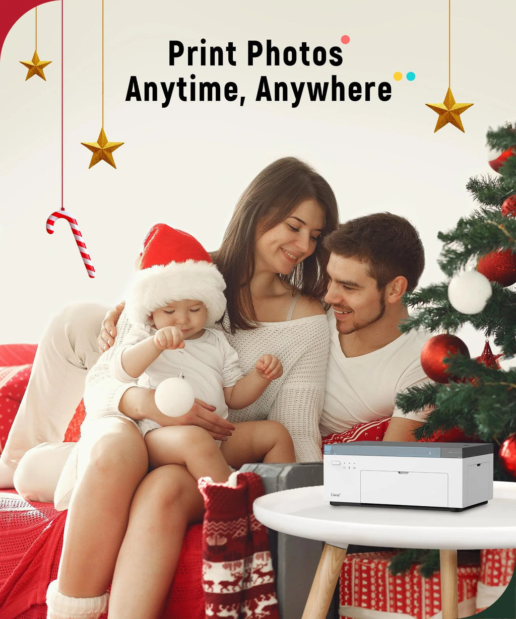 46 Photo Printer with Wi-Fi, 100 Sheets, Thermal-Dye Sublimation, for iPhone & Android