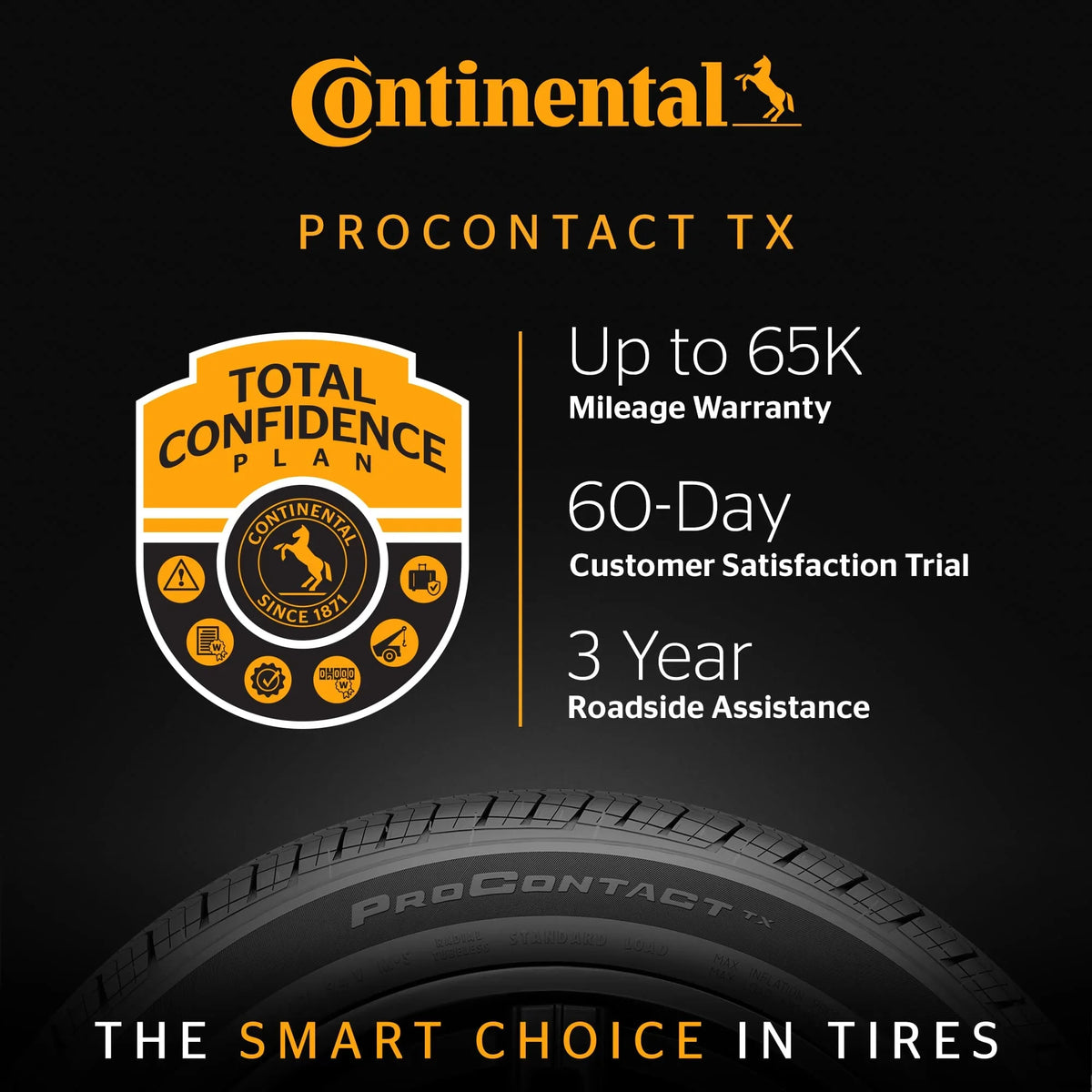Continental Procontact TX All-Season 225/65R17 102H Passenger Tire