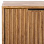 SAFAVIEH Deandra 4-Door Media Stand for Entertainment - Accommodates Up to 65-Inch Flat Screen TV - Dimensions: 60.8" W x 17.7" D x 24.6" H