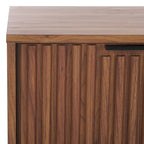 SAFAVIEH Deandra 4-Door Media Stand for Entertainment - Accommodates Up to 65-Inch Flat Screen TV - Dimensions: 60.8" W x 17.7" D x 24.6" H