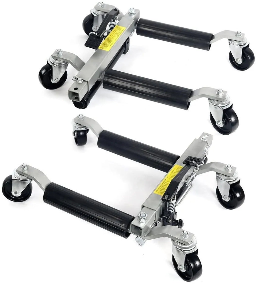 Stark Wheel Dolly Car Skates Vehicle Positioning Hydraulic Tire Jack Truck Rv Trailer Pick Up Dolly Ratcheting Foot Pedal