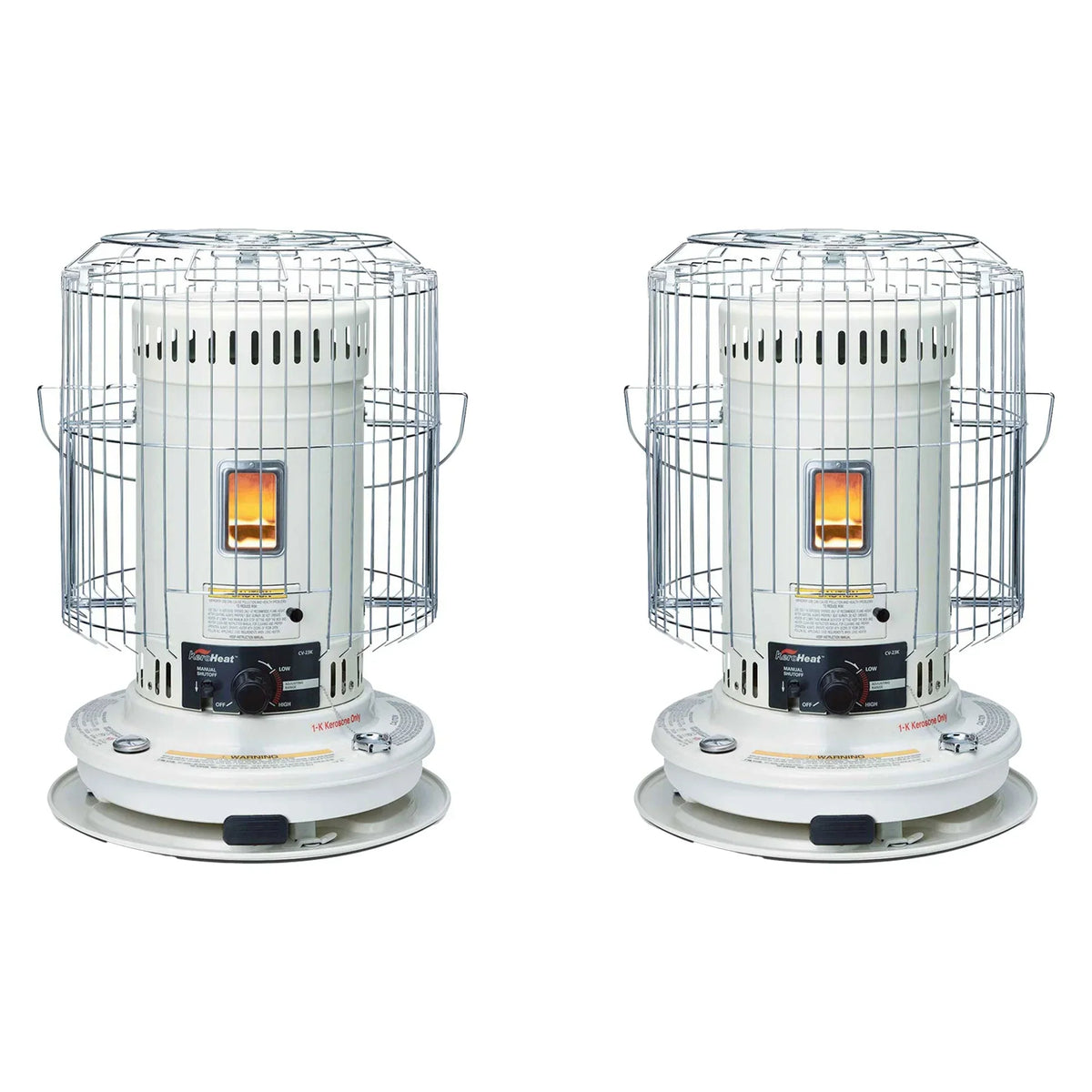 23,500 BTU Indoor Outdoor Convection Kerosene Heater, 2 Pack