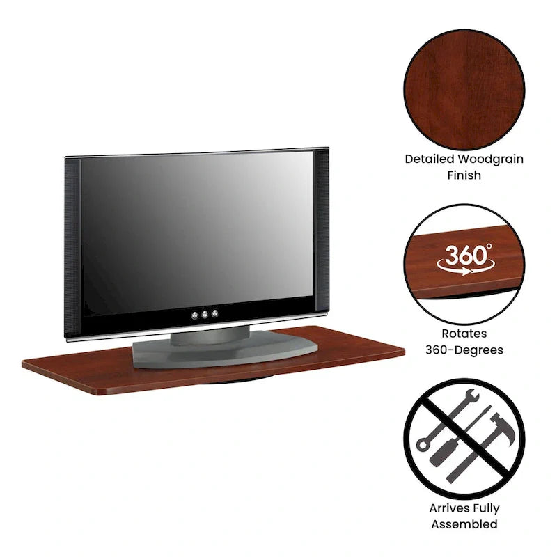 Convenience Concepts Designs2Go XL Single-Tier Swivel TV Riser for Screens Up to 37 Inches