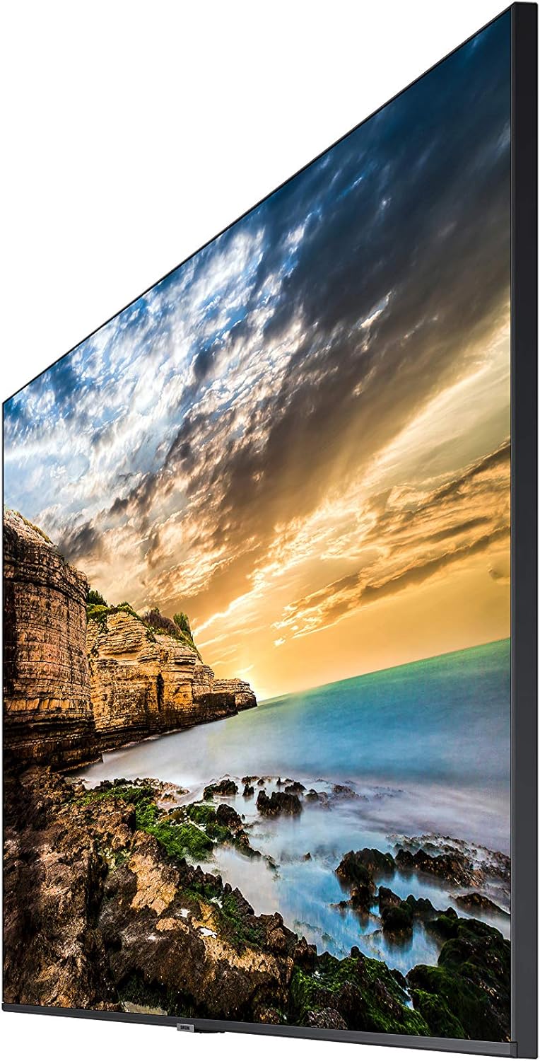 Business QE75T 75-inch 4K UHD 3840x2160 LED Commercial Signage Display, HDMI, USB, Speakers, 3-Yr Wrnty, 16/7 Operation, 300 nit (LH75QETEPGCXGO), Black