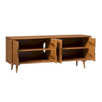 Mid-Century Modern Solid Wood TV Console by Middlebrook