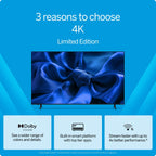 VIZIO 50′′ 4K LED HDR Smart TV with Dolby Vision, WiFi 6 & Built-in Apps – Model V4K50S-0809