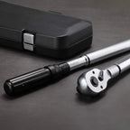 1-Inch Drive Click Torque Wrench, Dual-Scale Adjustable Torque Wrench Set with a Hex Key 200-1000ft.lb / 271-1356.7Nm